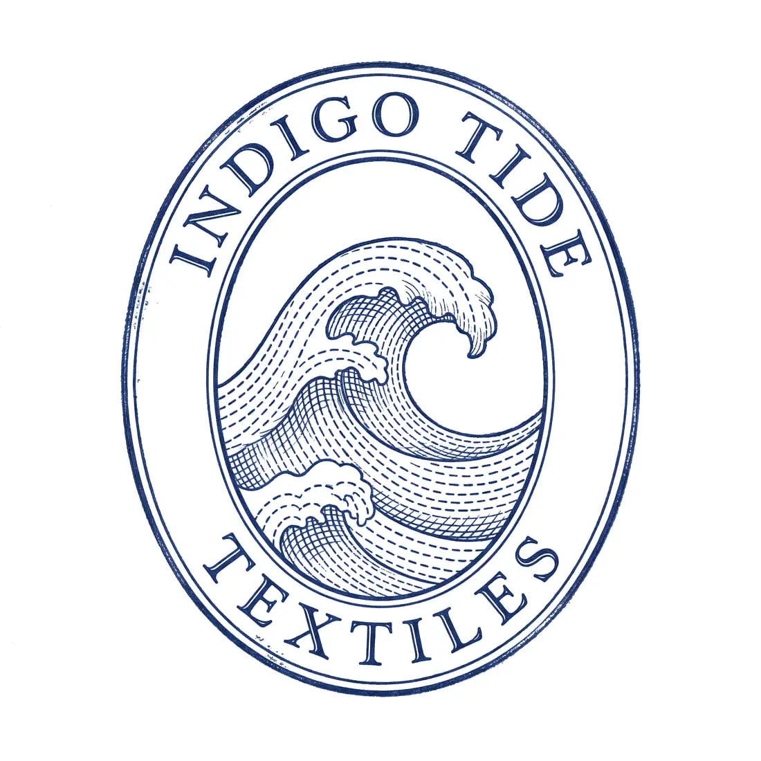 Indigo Tide Textiles — logo by Luca