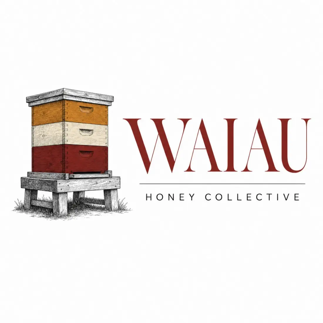 Waiau Honey Collective — logo by Luca