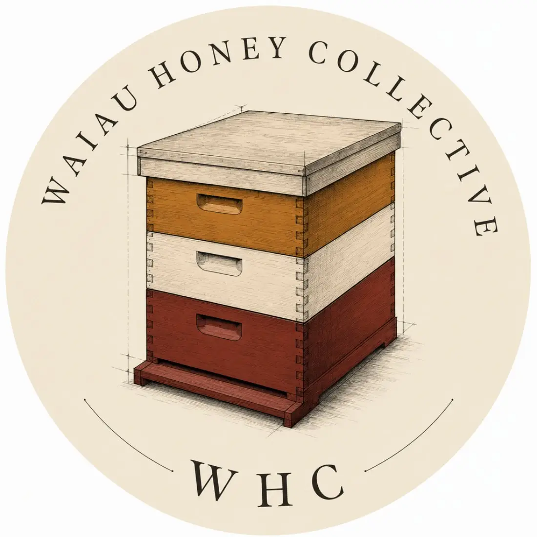 Waiau Honey Collective — logo by Luca